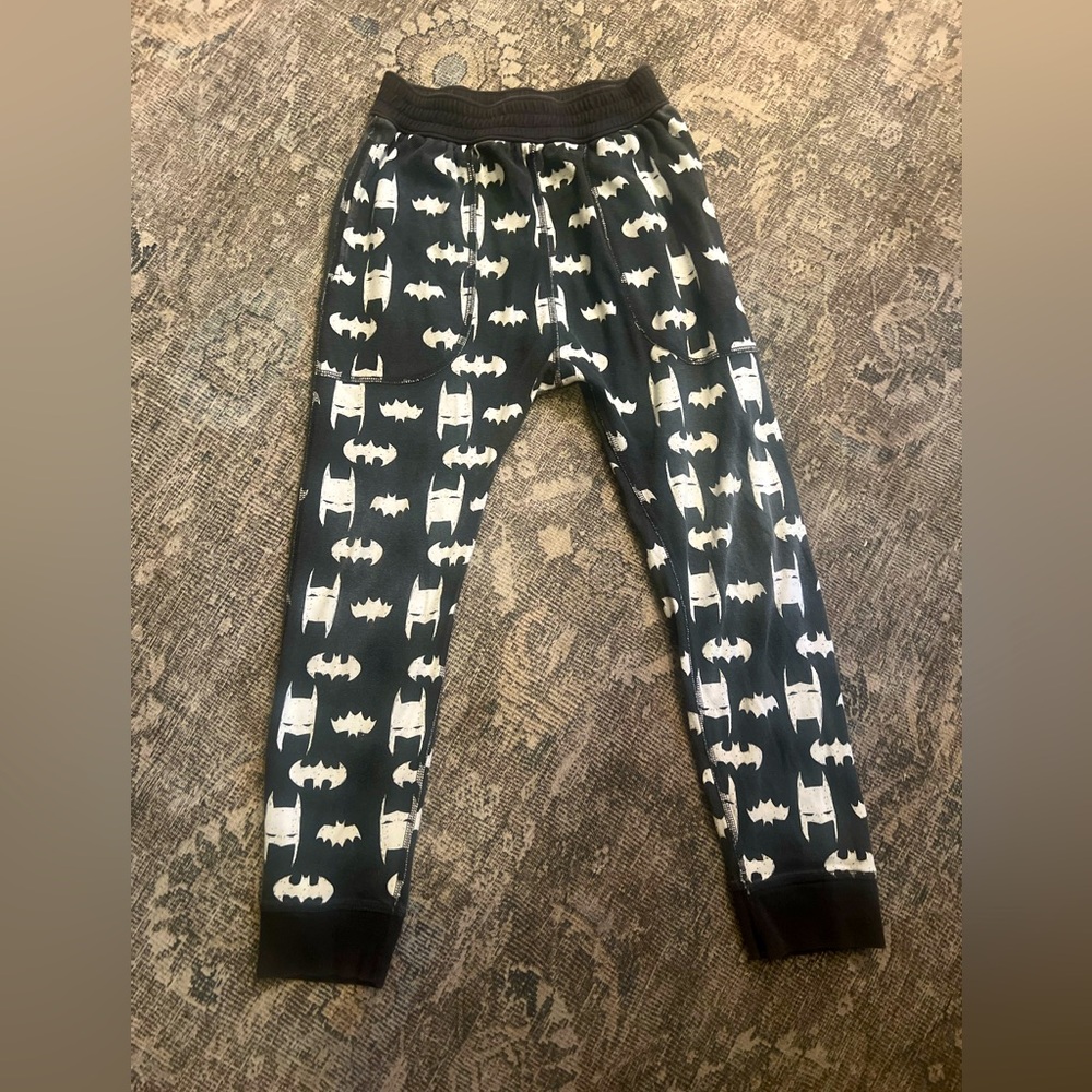 Hanna Andersson Black & White Batman Joggers
